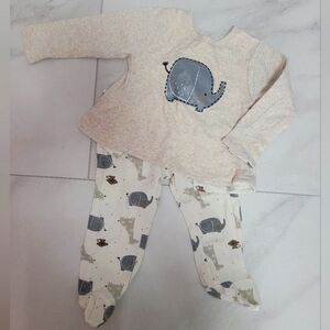 Baby Matching Pants Cozy Long Sleeve Shirt Outfit